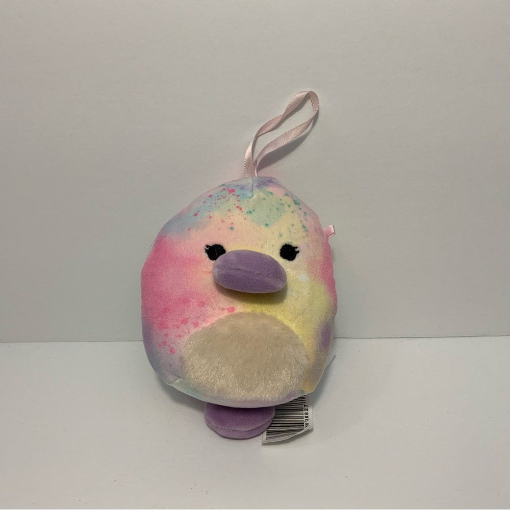 Squishmallows Holiday Ornament Brindall Platypus 5" Rainbow Plush 2023 Toy
